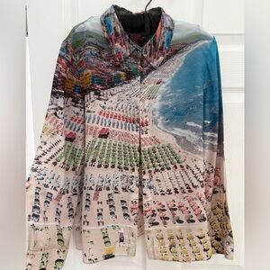 Alice + Olivia Beach Print Shirt